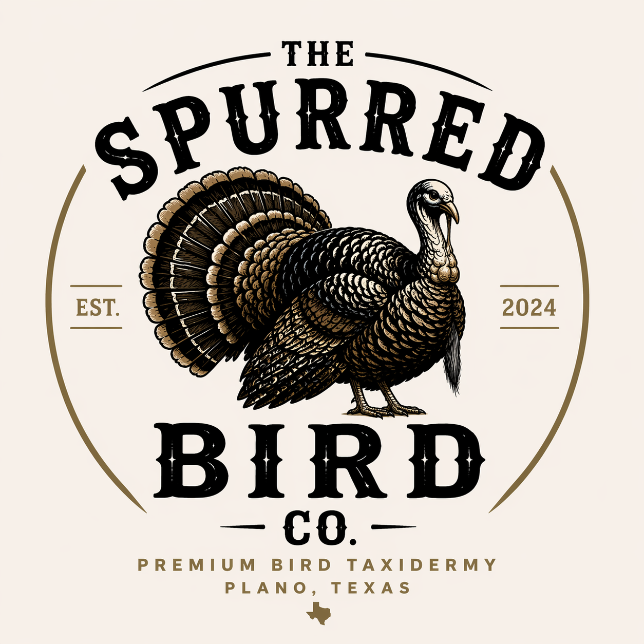 The Spurred Bird Co. — wild turkey taxidermy logo